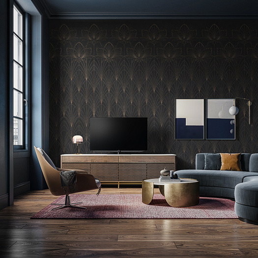 Фотообои в интерьере артикул LIRIO DE ORO 7, Ar-Deco, Factura