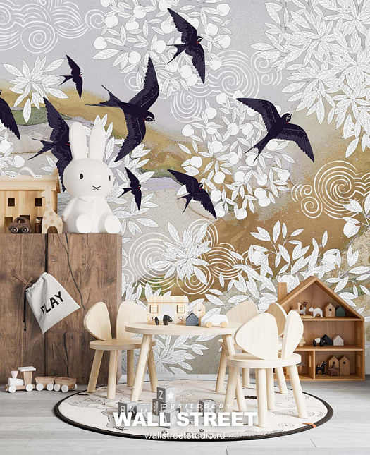 Фотообои в интерьере артикул GusiLebedy 7, GUSILEBEDY, Wall street Фотообои в интерьере артикул GusiLebedy 7, GUSILEBEDY, Wall street